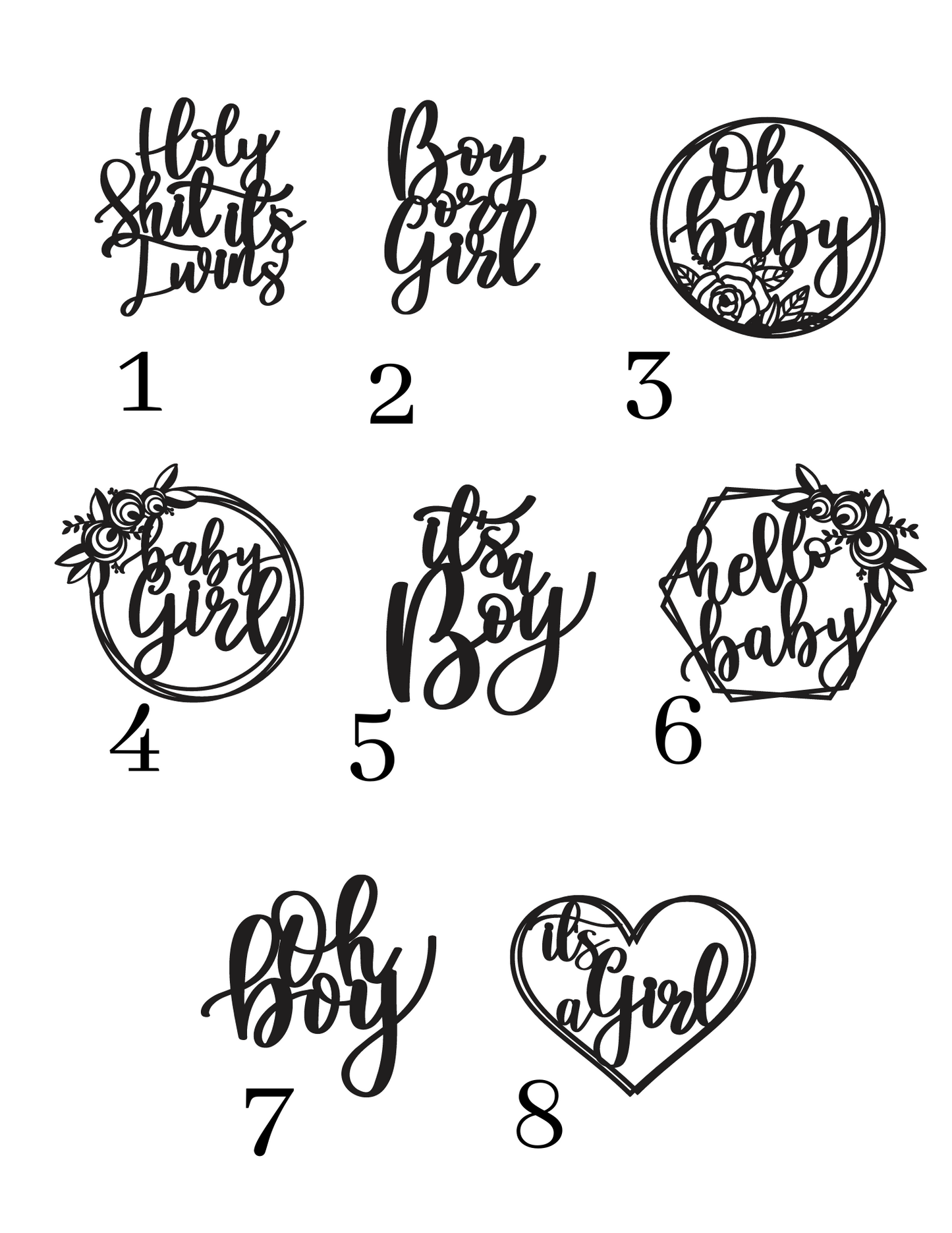 Baby Shower Cake Toppers