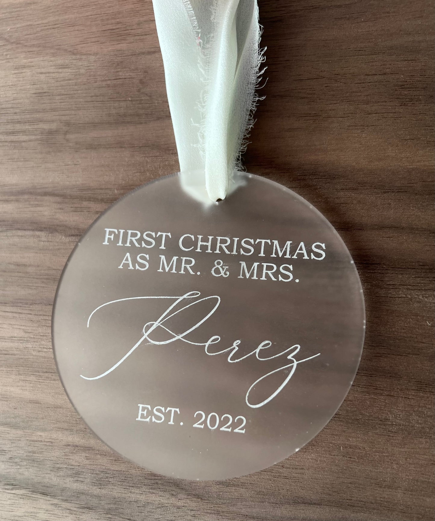 First Christmas as Mr. & Mrs. 2022 Ornament