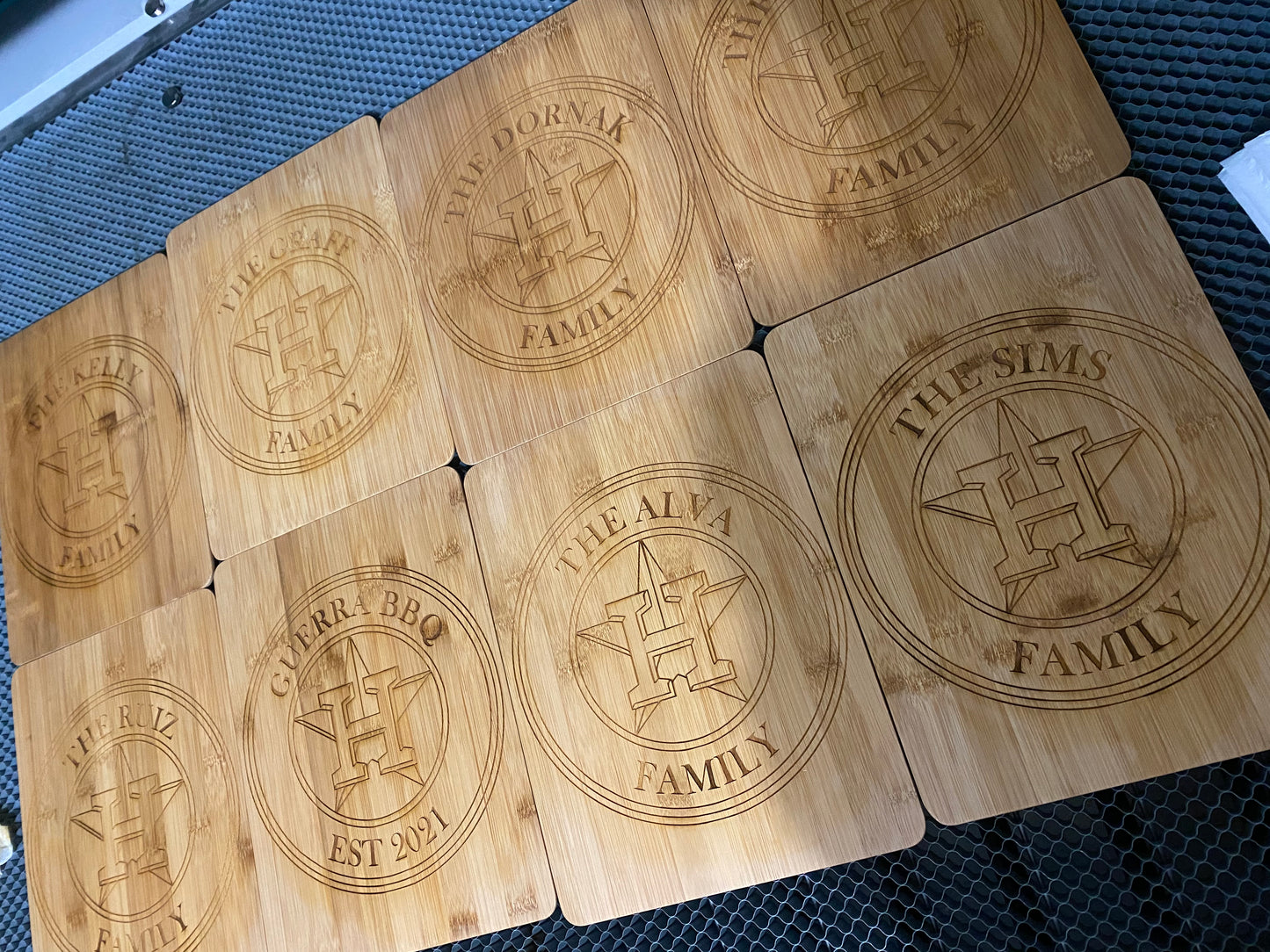 Houston Astros Inspired Custom Cutting Board