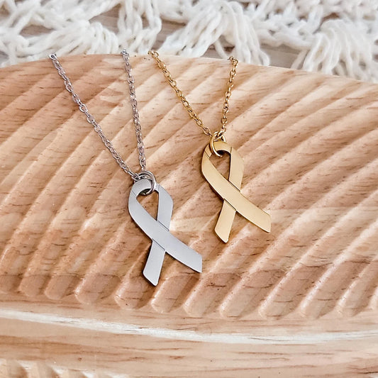 Cancer Awareness Ribbon Necklace