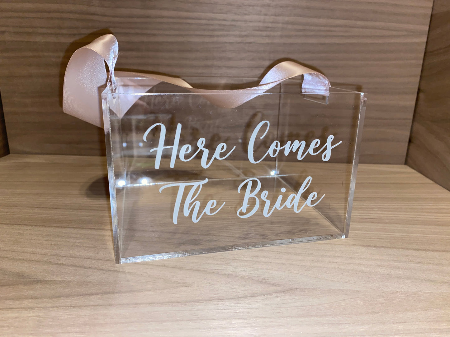 Acrylic Flower Girl Basket Customizable