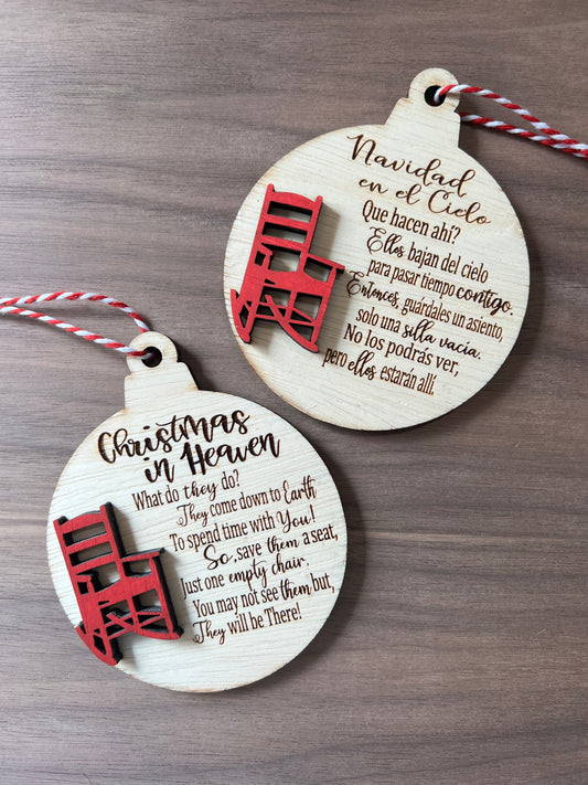 Christmas In Heaven Ornament / Navidad En El Cielo